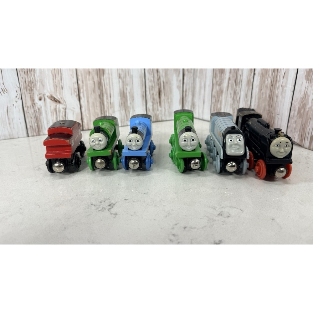 homas & Friends Wooden Railway Train Lot Edward Henry Percy Hiro Spencer Caboose